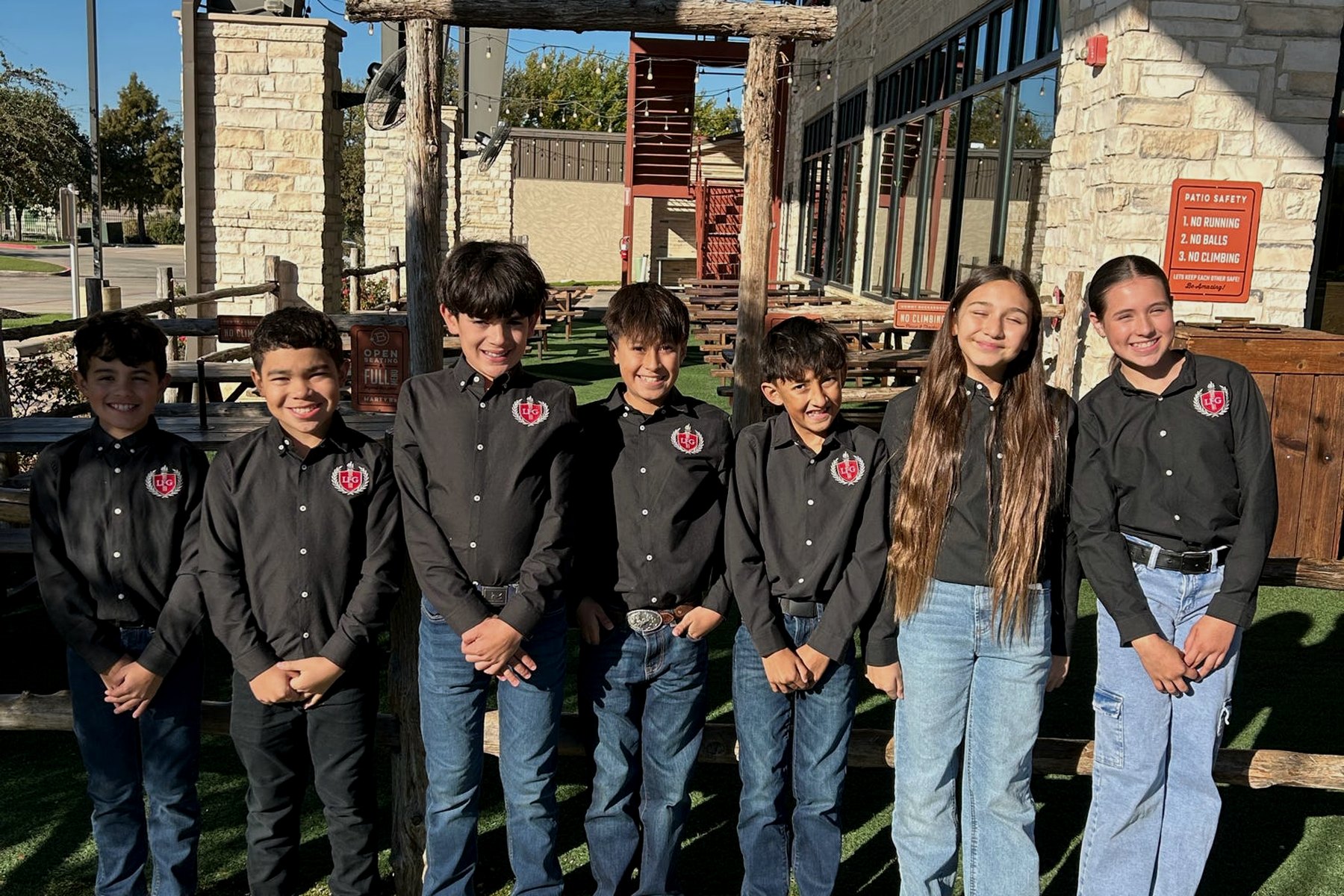 LFG Academy students at a school event